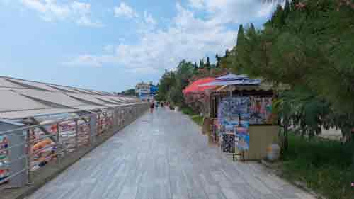 Пляж в Гурзуфе