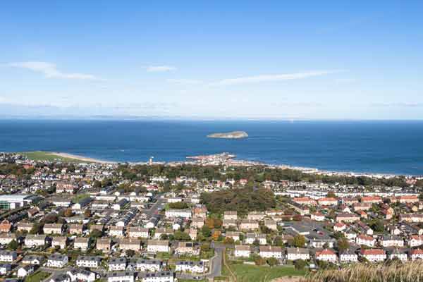 North Berwick view from North Berwick Law