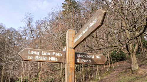 Foot path Braid Hills