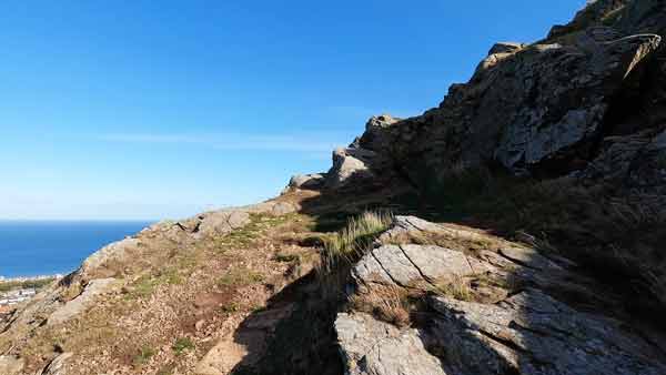 North Berwick Law cliff