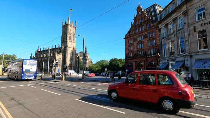 Junction of Lothian Road and Princes Street