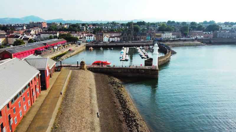 Newhaven Harbour aerial pictire